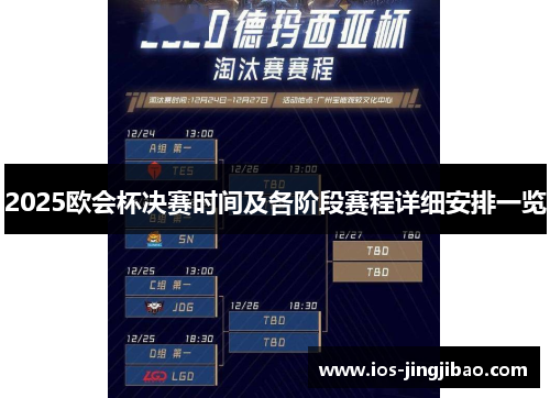 2025欧会杯决赛时间及各阶段赛程详细安排一览